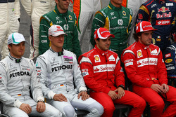 Nico Rosberg, Mercedes GP Petronas F1 Team ve Michael Schumacher, Mercedes GP Petronas F1 Team, Feli