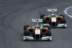 Adrian Sutil, Force India and Paul di Resta, Force India F1 Team