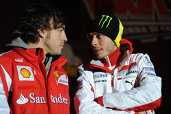 Fernando Alonso and Valentino Rossi