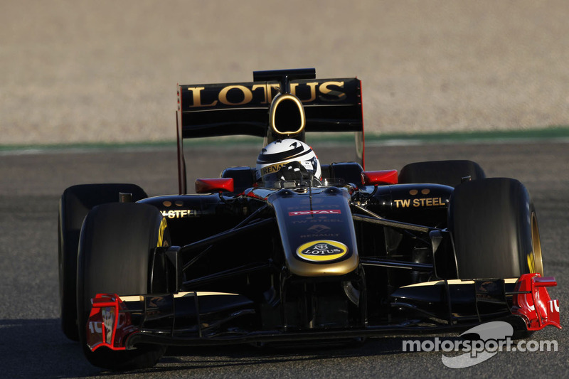 Kimi Raikkonen test de 2010 Lotus Renault