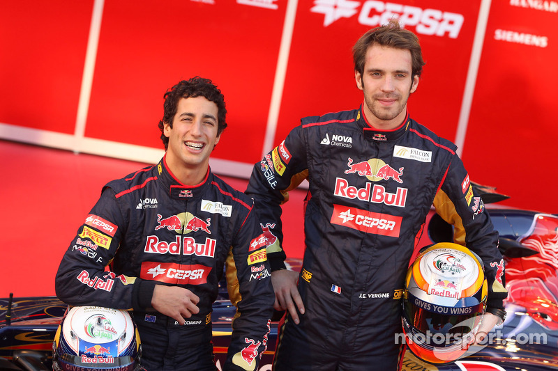 Daniel Ricciardo, Scuderia Toro Rosso and Jean-Eric Vergne, Scuderia Toro Rosso