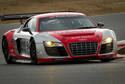 Cyndie Allemann tests the Hitotsuyama Racing Audi R8 LMS Super GT car