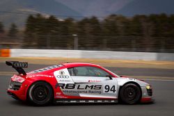 Cyndie Allemann tests the Hitotsuyama Racing Audi R8 LMS Super GT car