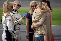 Wife of Jeff Gordon, Hendrick Motorsports Chevrolet, Ingrid Vandebosch with daugther Ella Sofia