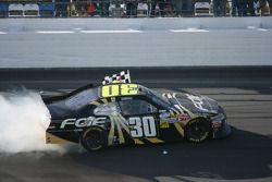 Race winner James Buescher, Turner Motorsports Chevrolet celebrates