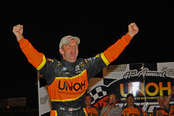 Kenny Wallace celebrates victory