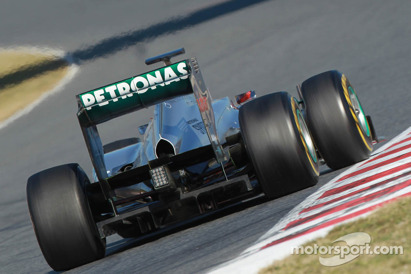 Michael Schumacher, Mercedes GP alerón trasero