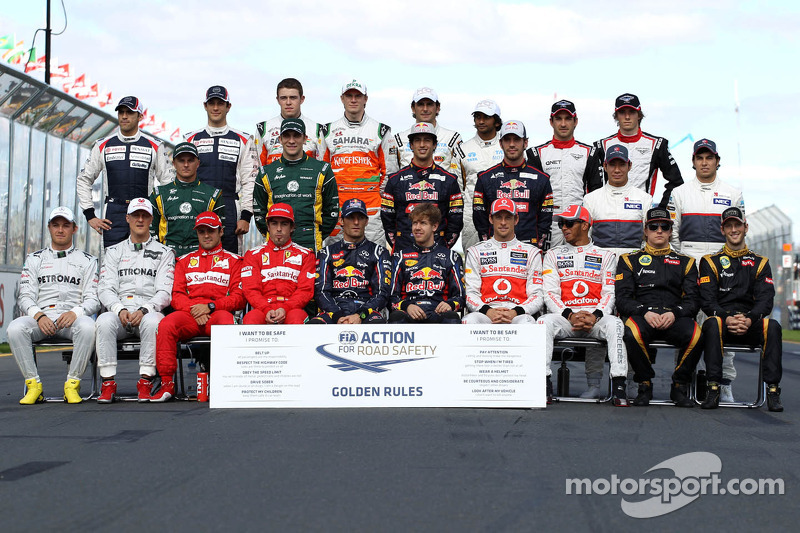 Foto do grid em 2012