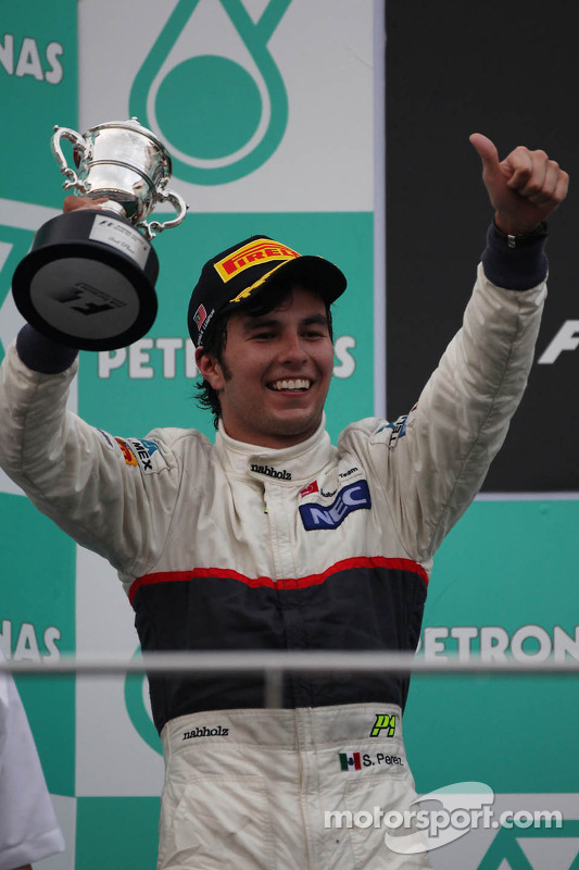 Segundo lugar Sergio Pérez, Sauber F1 Team