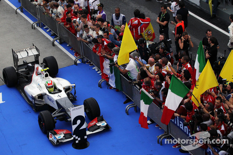 Segundo lugar Sergio Përez, Sauber F1 Team