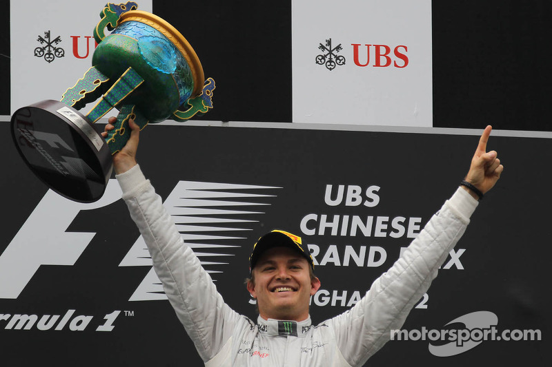 Ganador de la carrera Nico Rosberg, Mercedes AMG Petronas