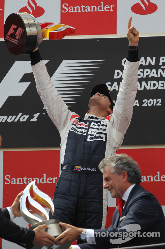 Primer lugar Pastor Maldonado, Williams F1 Team