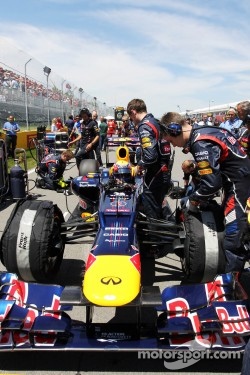 Mark Webber, Red Bull Racing on the grid