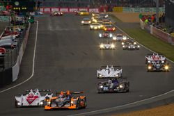 Start: #45 Boutsen Ginion Racing Oreca 03 Nissan: Bastien Brière, Jens Petersen, Shinji Nakano