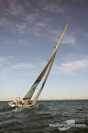 Sahara Force India F1 Team on the Aethra America's Cup Boat