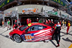 #61 AF Corse-Waltrip Ferrari F458 Italia: Robert Kauffman, Rui Aguas, Brian Vickers