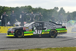 Race winner Nelson Piquet Jr. celebrates