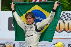 Victory lane: race winner Nelson Piquet Jr. celebrates