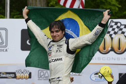 Victory lane: race winner Nelson Piquet Jr. celebrates