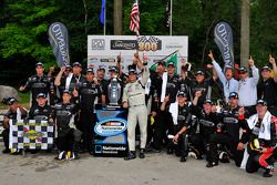 Victory lane: race winner Nelson Piquet Jr. celebrates