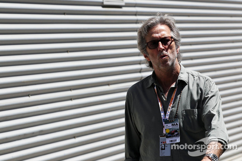 Eric Clapton no paddock da F1