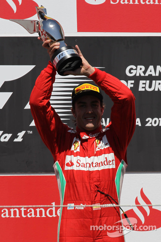 Ganador de la carrera Fernando Alonso, Scuderia Ferrari