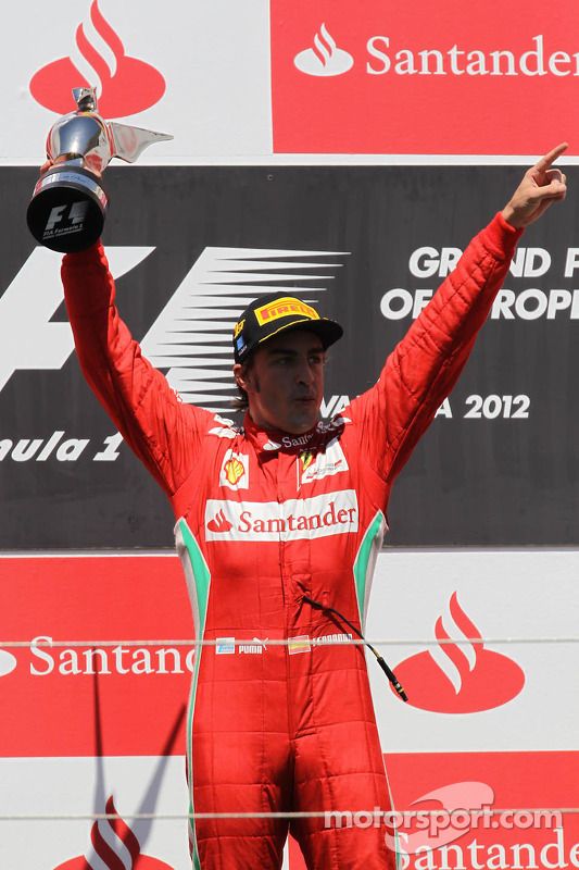 Ganador de la carrera Fernando Alonso, Scuderia Ferrari
