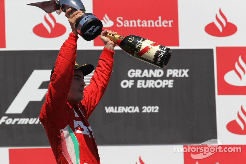 Ganador de la carrera Fernando Alonso, Scuderia Ferrari