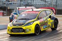 Tanner Foust and Travis Pastrana race for position