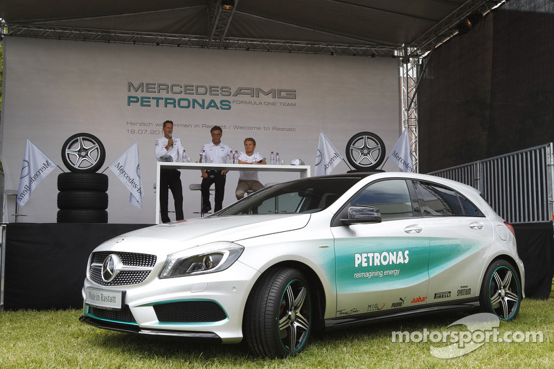 Michael Schumacher and Nico Rosberg, Mercedes AMG F1