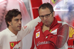 Fernando Alonso, Scuderia Ferrari ve Stefano Domenicali, Scuderia Ferrari Direktörü