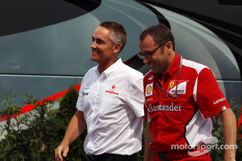 Martin Whitmarsh, Director Ejecutivo de McLaren y Stefano Domenicali, Director General de Ferrari de