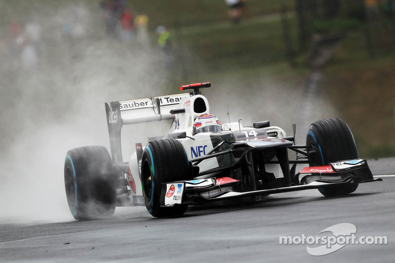 Kamui Kobayashi, Sauber in the wet