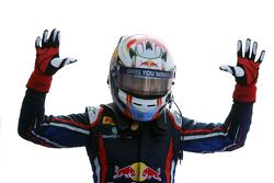 Race winner Antonio Felix da Costa celebrates