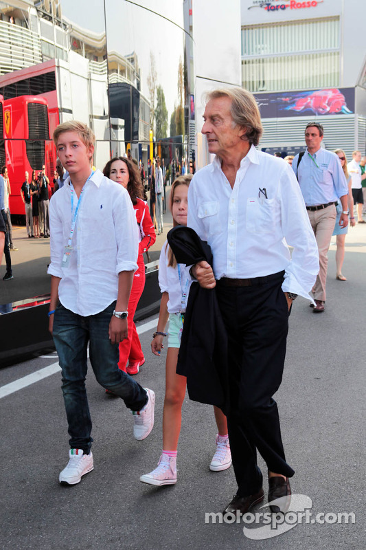 Luca di Montezemolo, Ferrari Başkanı ve his family