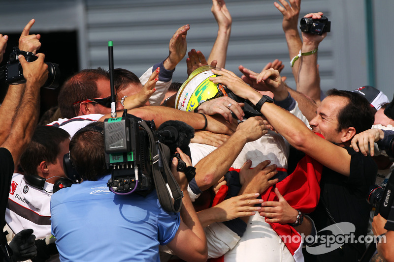 Segundo lugar Sergio Pérez, Sauber