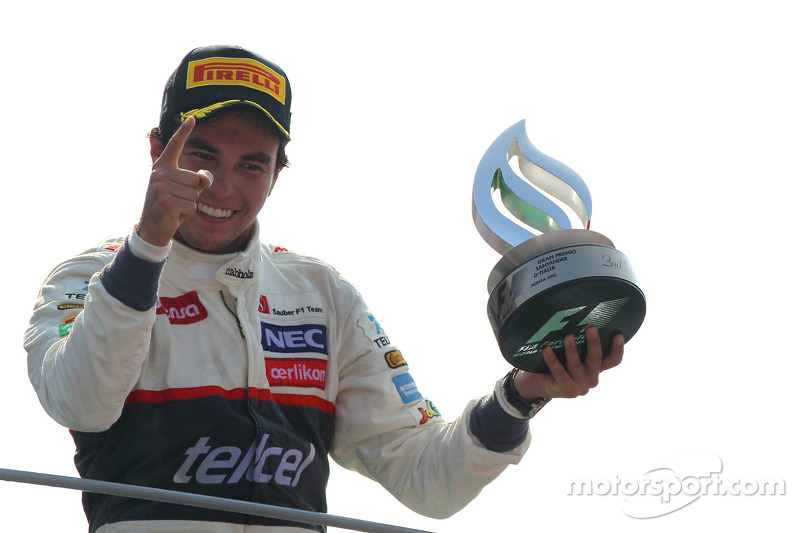 Podio: segundo lugar Sergio Pérez, Sauber
