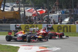 Sebastian Vettel, Red Bull Racing en Fernando Alonso, Scuderia Ferrari