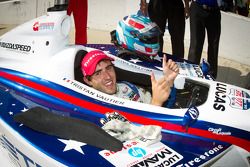 Indy Lights series 2012 champion Tristan Vautier, Sam Schmidt Motorsports celebrates