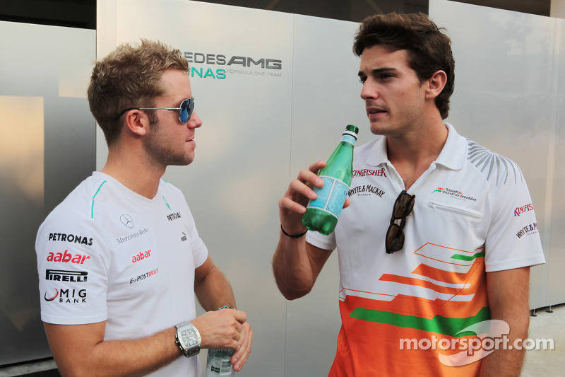 Sam Bird, Mercedes AMG F1 Test ve Yedek Pilotu ve Jules Bianchi, Sahara Force India F1 Team Üçüncü P