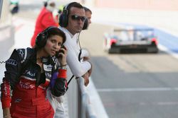 Audi race engineer Leena Gade and Benoit Tréluyer
