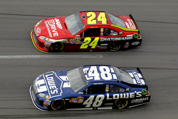 Jeff Gordon, Hendrick Motorsports Chevrolet and Jimmie Johnson, Hendrick Motorsports Chevrolet