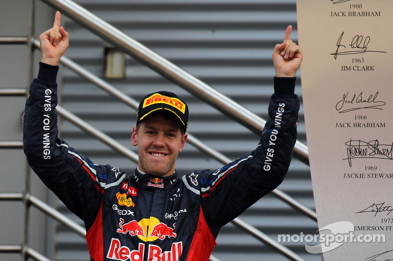 Podium: 1. Sebastian Vettel, Red Bull Racing