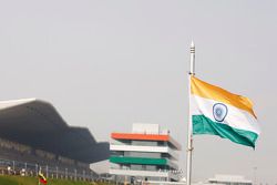 Indian flag at the circuit