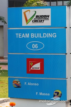 Ferrari team building sign