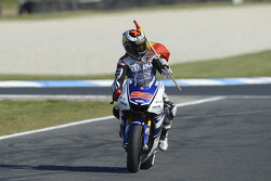 Le Champion du Monde 2012 Jorge Lorenzo, Yamaha Factory Racing fête son titre