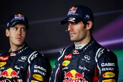 Sebastian Vettel, Red Bull Racing and Mark Webber, Red Bull Racing in the FIA Press Conference