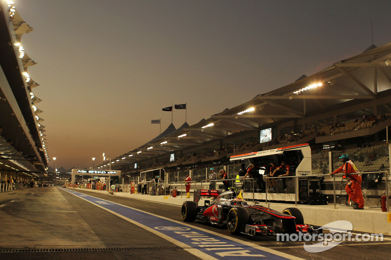 Celebró su 25ª pole position en Abu Dhabi 2012
