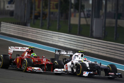 Sergio Perez, Sauber F1 Team en Felipe Massa, Scuderia Ferrari
