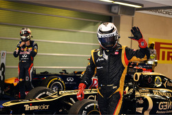 Race winner Kimi Raikkonen, Lotus F1 Team celebrates in parc ferme